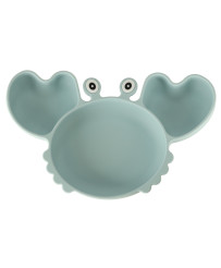 Silicone dishes for kids crab set of 9 items blue