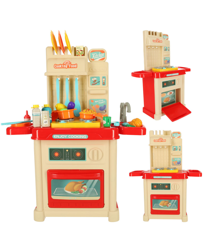Plastic kitchen for children of light large 44 elements