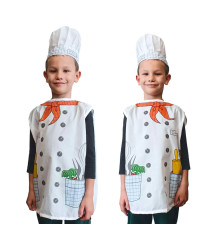 Carnival costume cook baker 3-8 years old