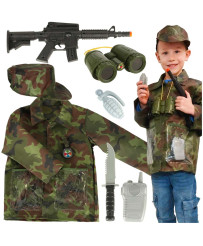 Carnival costume soldier set 3-8 years old