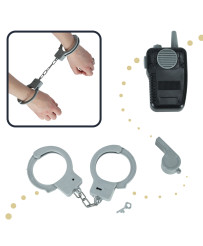 Carnival costume policeman handcuffs set 3-8 years old