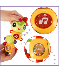 Electronic caterpillar musical toy lights