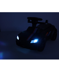 Push car rider with sound and lights black