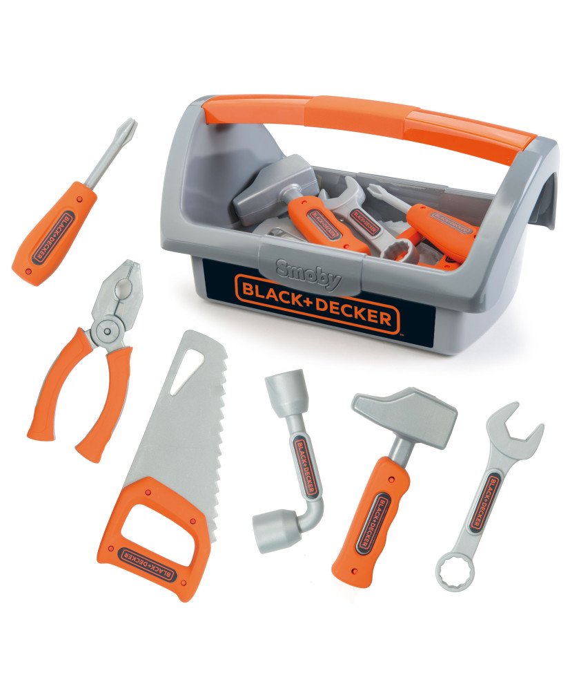 Smoby Tool box 6 pieces. Black+Decker