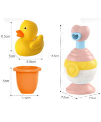 WOOPIE BABY Игрушки для ванной: чашка + утка + набор дозаторов для мыла
