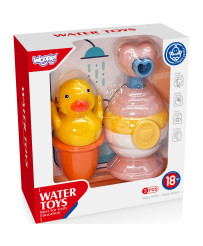 WOOPIE BABY vannimänguasjade tass + pardi + seebi dosaatori komplekt