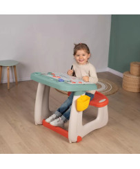 Smoby Double-sided desk, bench, 2in1 board + 80 accessories