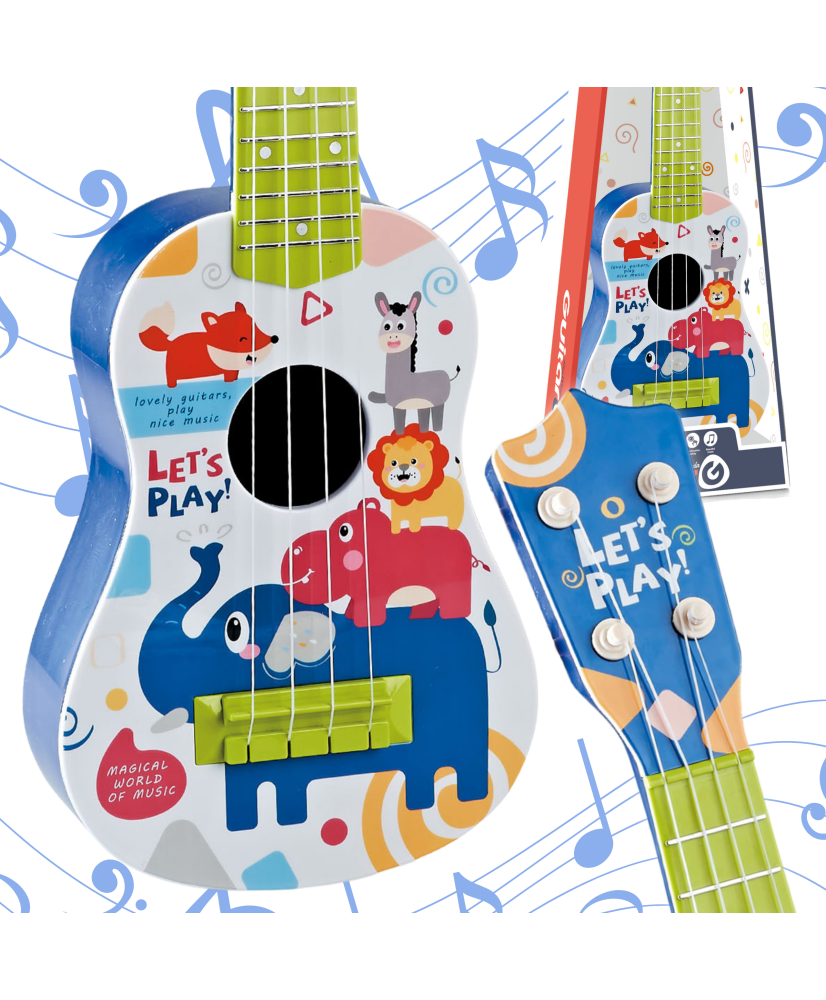 WOOPIE klasiskā ģitāra bērniem zila 57cm