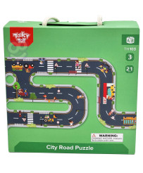 TOOKY TOY Road Highway Puzzle Vehicles Cars Road Signs