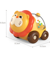 WOOPIE BABY Rattle Rotaļlietu Automašīna Vehicle Lion