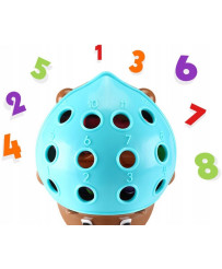 WOOPIE Arkādes spēle Ezis Šķirotājs Montessori skaitļu un krāsu apgūšana 4in1