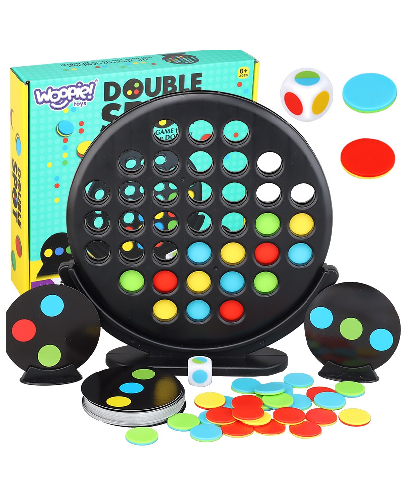 WOOPIE stratēģijas galda spēle 3 rindā apkaisa Double Spot 6+