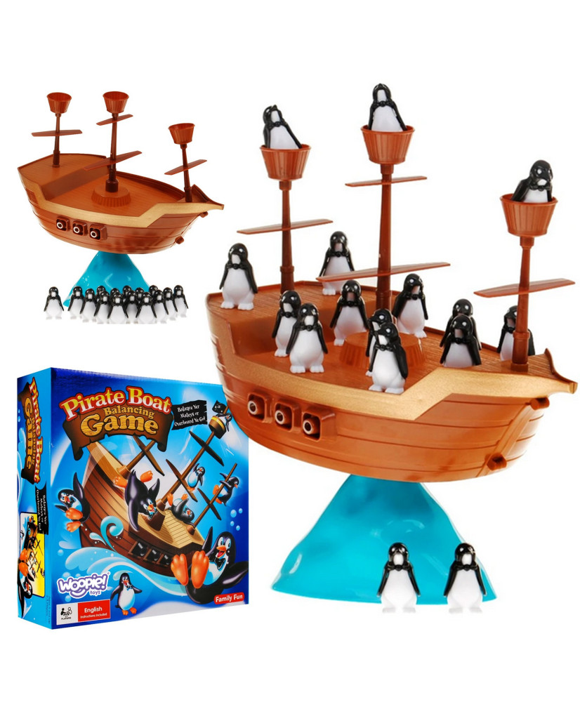 WOOPIE Penguin Pirate Ship Arcade Game