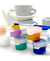 Whoopie Kit Ceramic tea set for painting