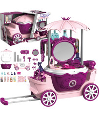 Woopie beauty parlor beauty toilet on wheels slide cart 31 acc. 4w1