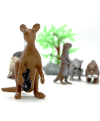 WOOPIE Set of Wild Animals Figurines 15 pcs.