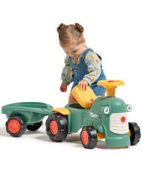 FALK Винтажный трактор Baby Maurice Green с прицепом от 1 года