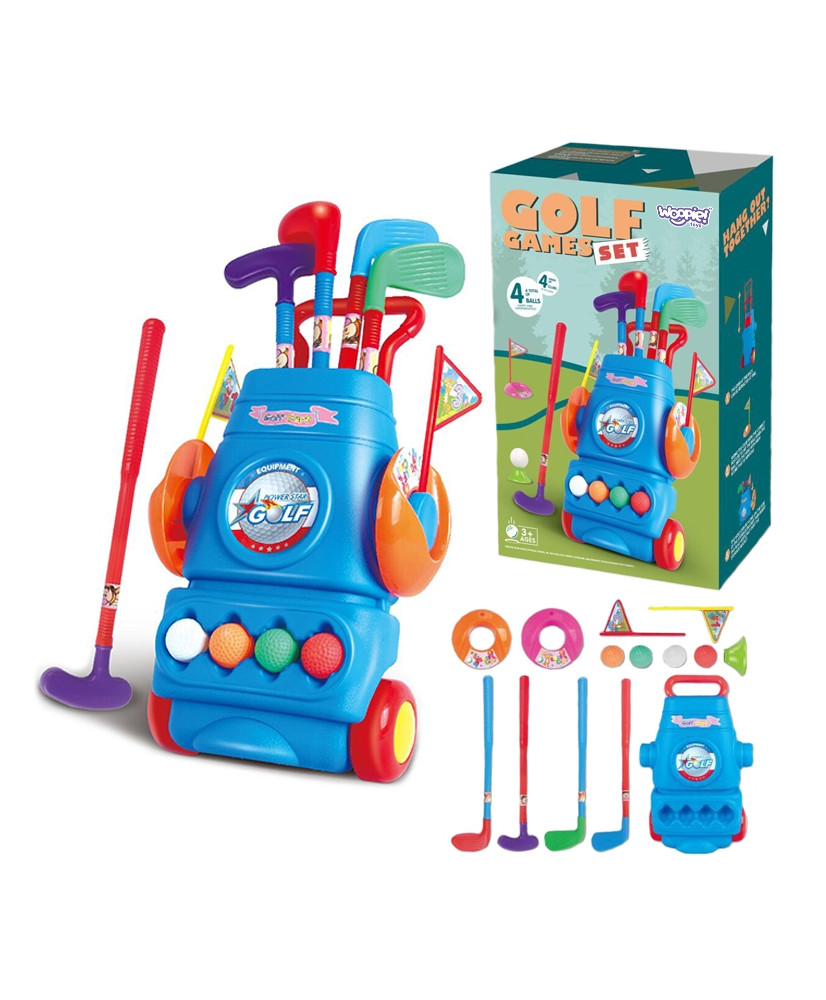 Woopie Golf Set + Wheeled Accessory Stand
