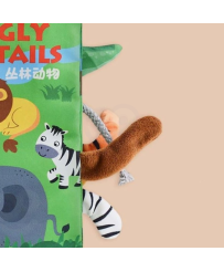 Книжка WOOPIE BABY с тканью «Хвосты животных»