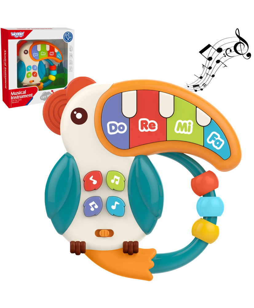 WOOPIE BABY Musical Toy Piano Teether Pelican 3in1