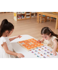 Viga mälumäng Guess the Pictures 10 suurt Montessori kaarti