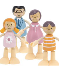 VIGA PolarB Деревянные куклы Семейный набор кукол Статуэтки