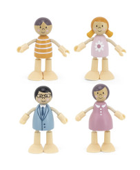 VIGA PolarB Деревянные куклы Семейный набор кукол Статуэтки