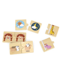 VIGA Wooden Jigsaw Puzzle Opposites