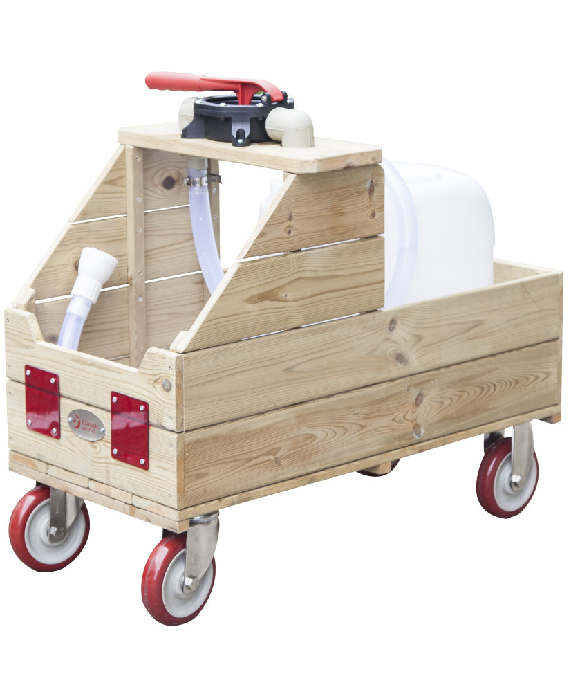 CLASSIC WORLD EDU Wooden Water Cart for Watering Plants