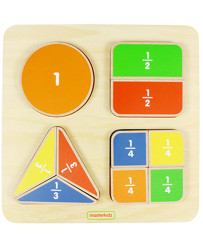Mathematical Education Table Dividing the Fraction Masterkidz Montessori school