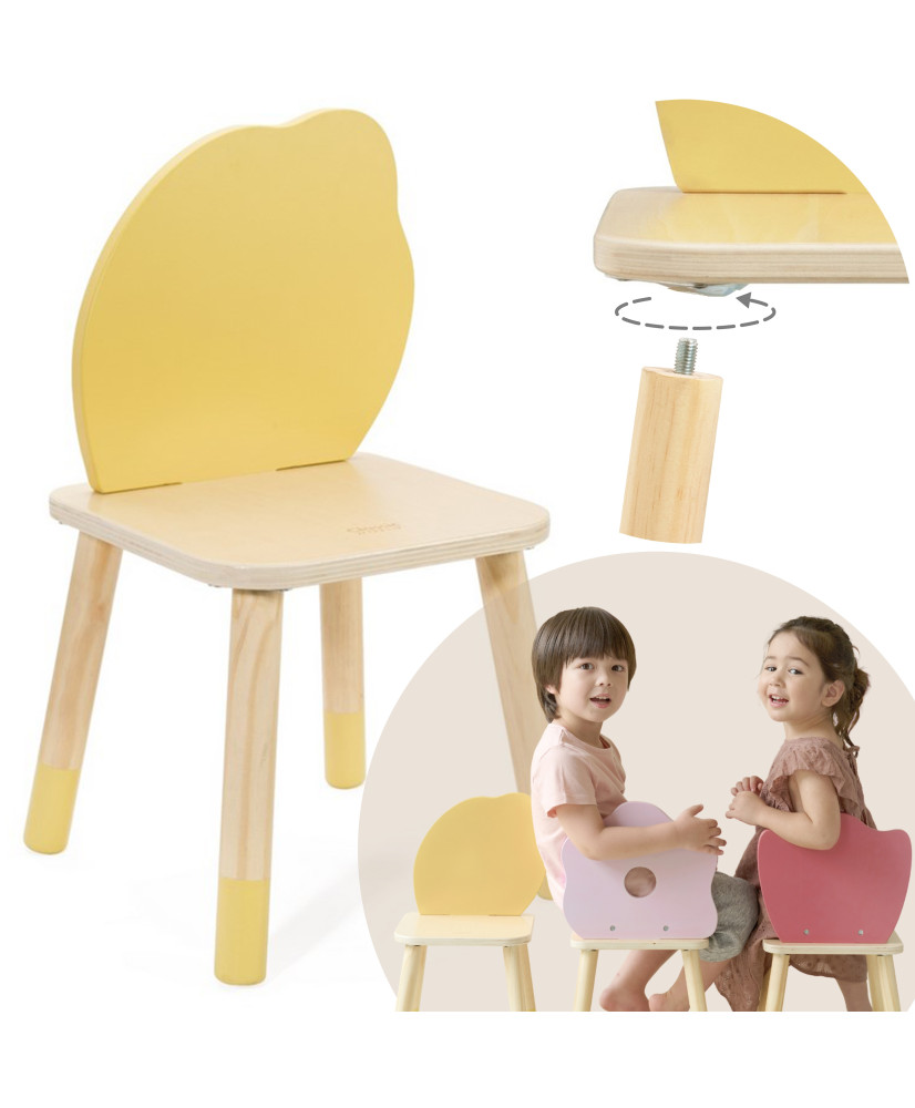 Стульчик для кормления CLASSIC WORLD Pastel Grace детский 3+ (Лимон)