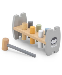 Viga PolarB Wooden Punch Hammer Penguin Montessori