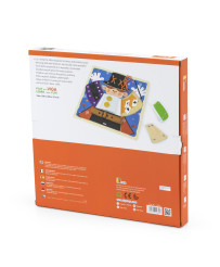 VIGA Деревянные манипулятивные доски с пряжками и замками Magik Montessori