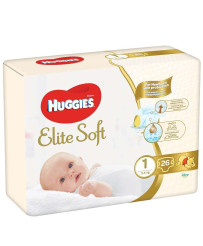 Huggies Elite Soft Newborn Art.041564876 autiņbiksītes jaundzimušajiem 3-5kg 26gb