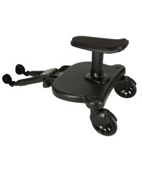 Stroller add-on with baby seat black