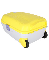 Children's travel suitcase on wheels yellow