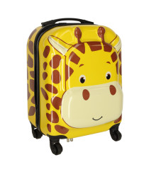 Children's travel suitcase on wheels giraffe