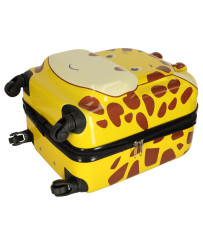 Children's travel suitcase on wheels giraffe