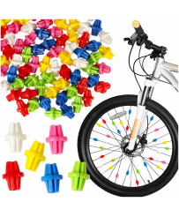 Bicycle colored balls for spokes 72 el.