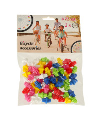 Bicycle colored balls for spokes 72 el.