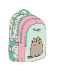 4 compartment 16 inch Pusheen Mint school backpack