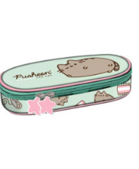 Padded pencil case with flap Pusheen Mint