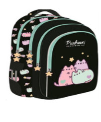 4 compartment 16 inch Pusheen Pastel school backpack