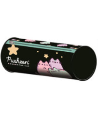 Pusheen Pastel black tube pencil case