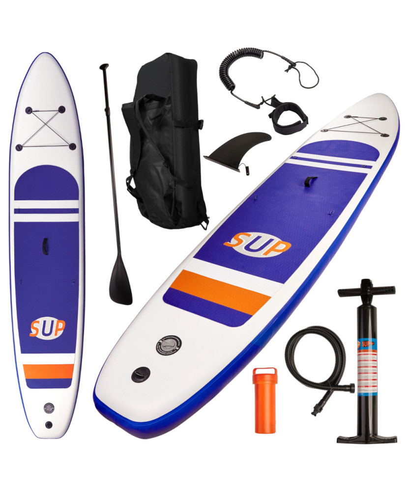 SUP Inflatable board with accessories navy blue 380cm