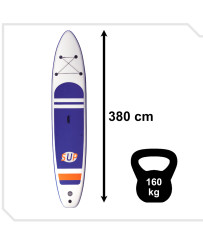 SUP Inflatable board with accessories navy blue 380cm