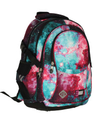 4 compartment school backpack 17 inch cosmos Niebula