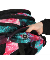 4 compartment school backpack 17 inch cosmos Niebula