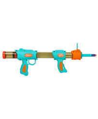 Nerfy 2-in-1 blue cartridge ball gun