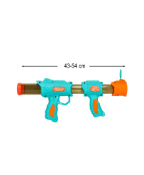 Nerfy 2-in-1 blue cartridge ball gun